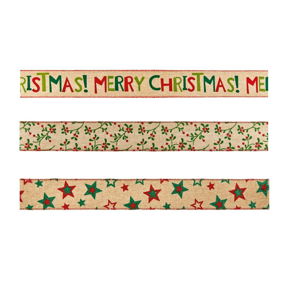 Natural Classic Ribbon - 6cm x 2.7m Assorted