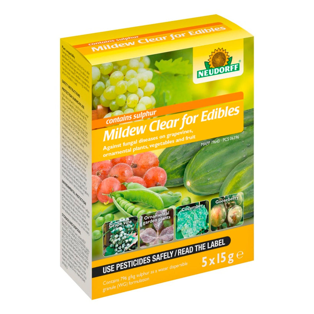 Neudorff Mildew Clear for Edibles 5 x 15g sachets