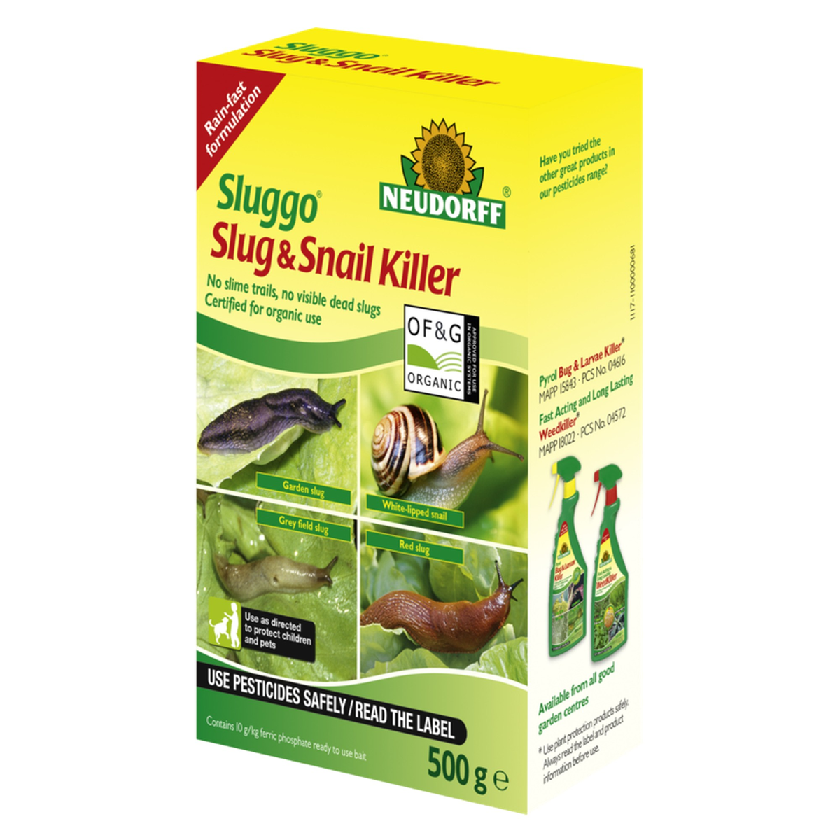 Neudorff Sluggo Slug and Snail Killer 500g pack