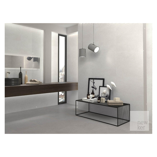 Newker Quartz Grey ceramic floor tile 45 x 45cm