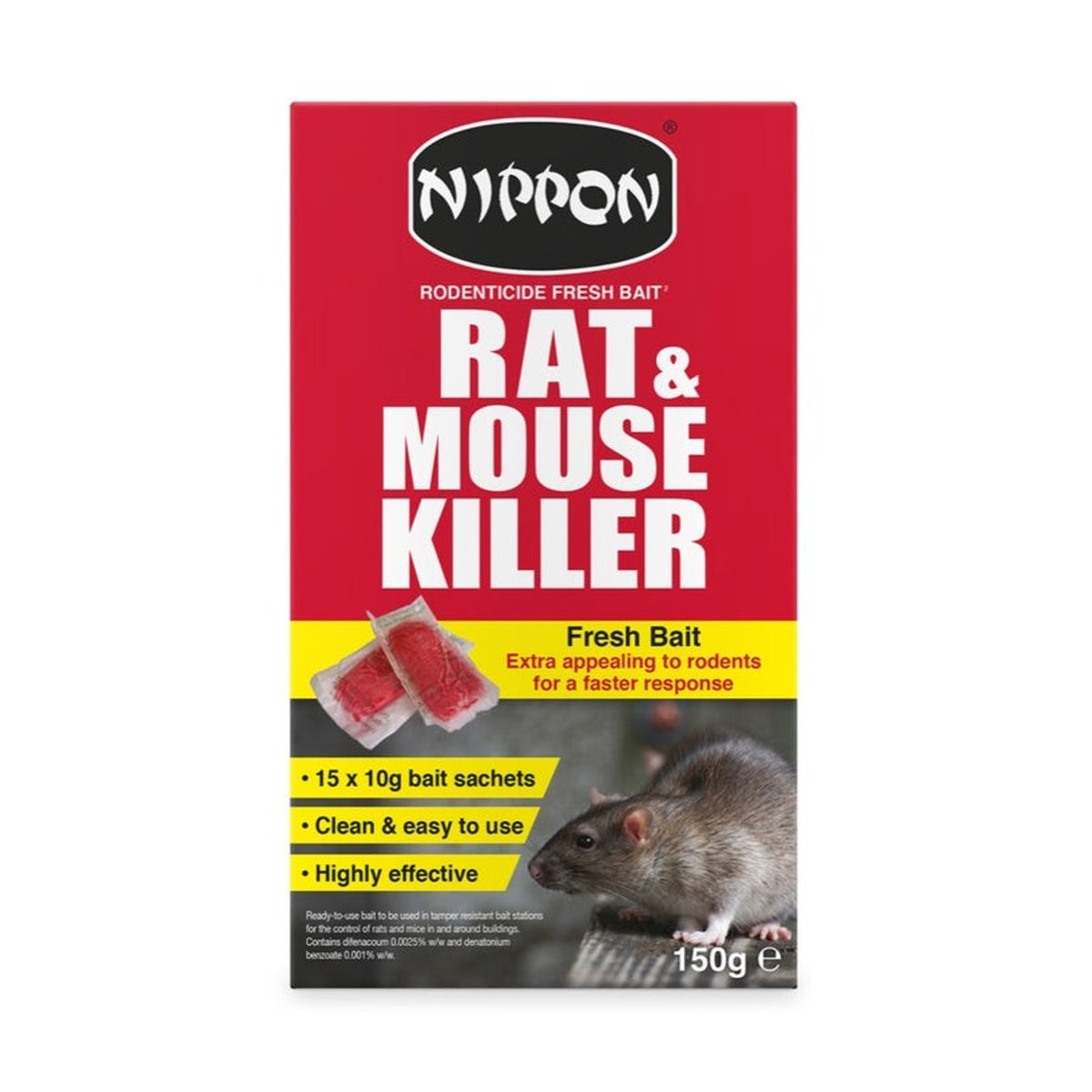 Nippon Rodenticide Fresh Bait 150g
