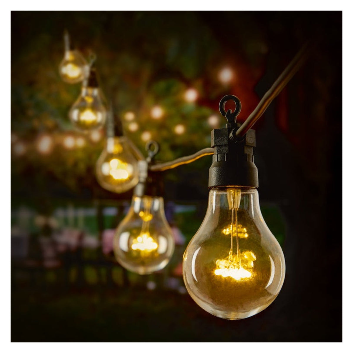 Non Connectable Festoon Lights Warm White - 20 LEDs