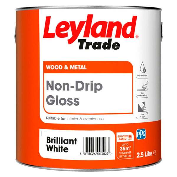 Non Drip Gloss 2.5L - Brilliant White