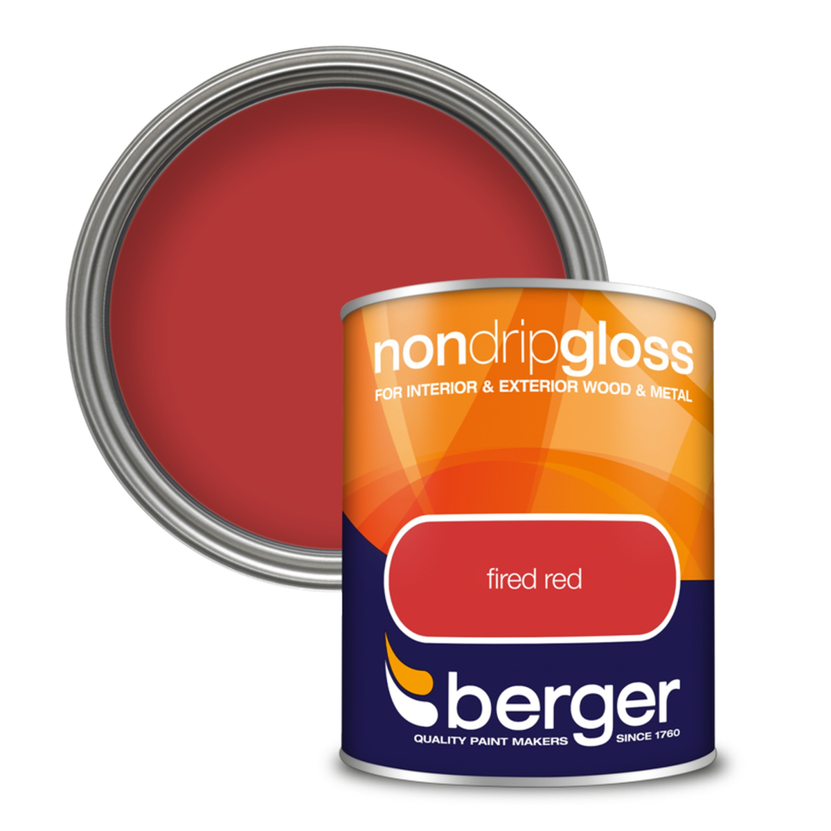 Non Drip Gloss 750ml - Fired Red
