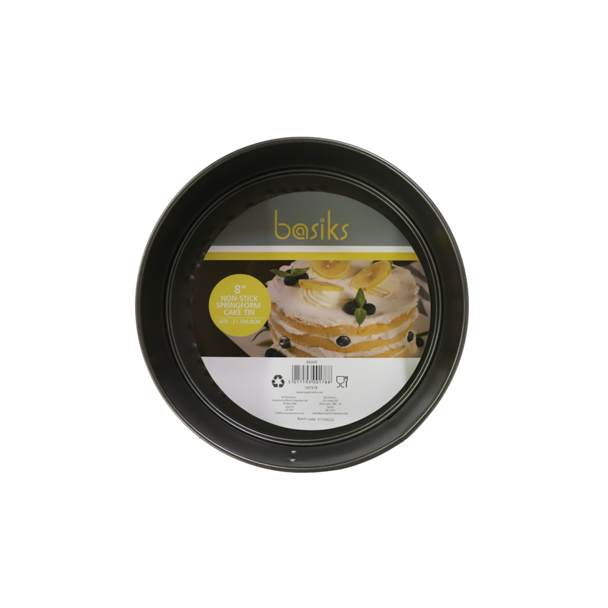 Non Stick Springform Cake Tin - 8"