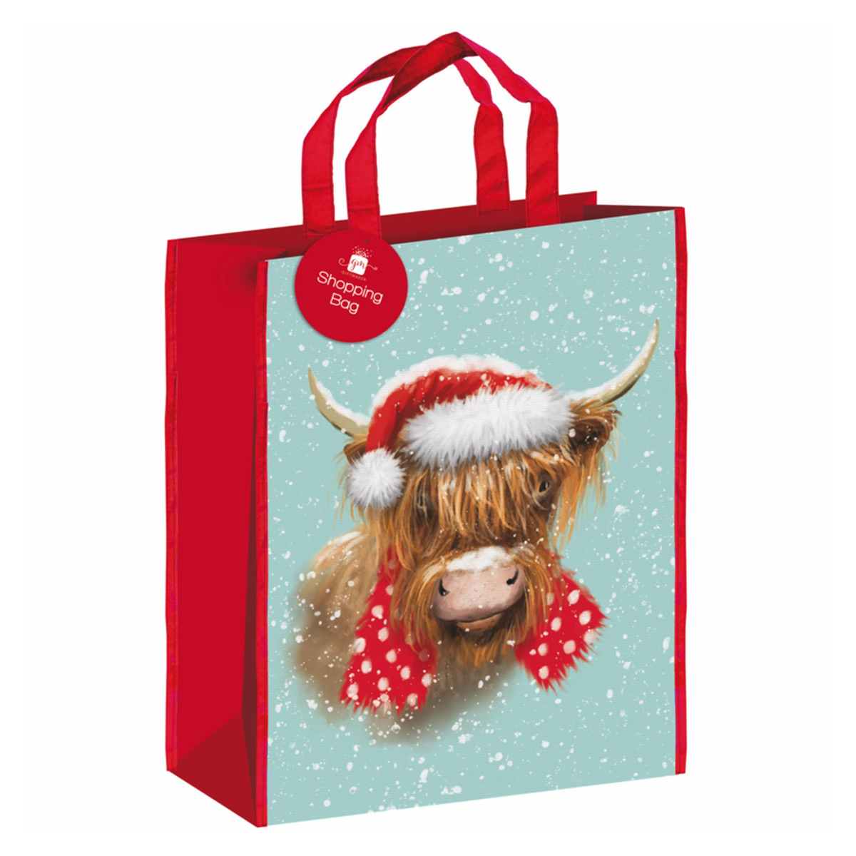 Non Woven Shopping Bag - Highland Cow