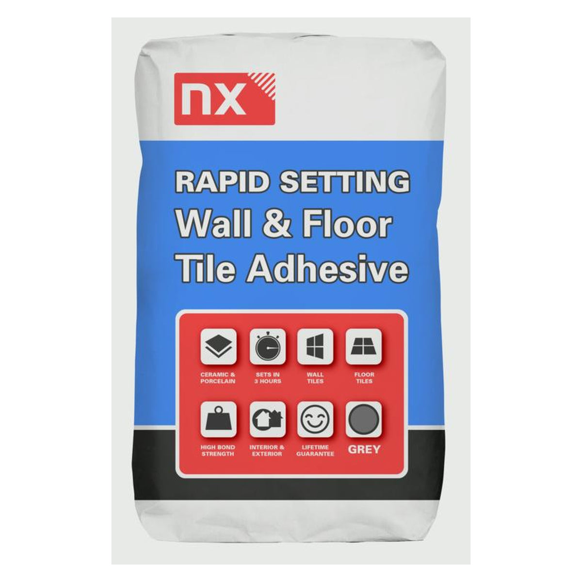 NX Rapid Set Adhesive for Tiles 20kg bag