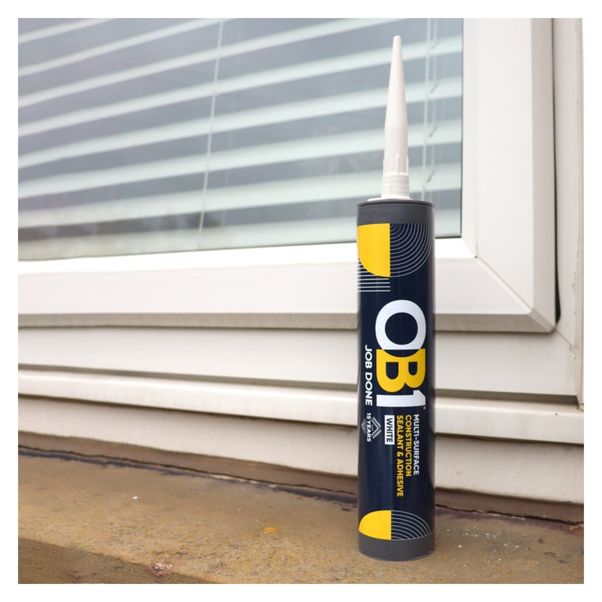OB1 Multi Surface Sealant and Adhesive 290ml in White, view 3