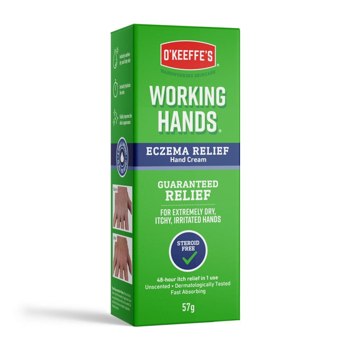 O'Keeffe's Working Hands Eczema Relief hand cream, 57g