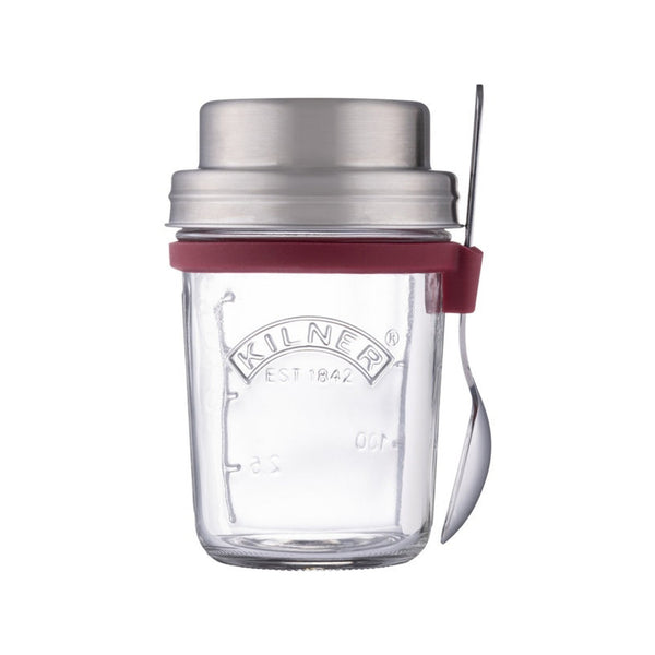 On The Go Glass Breakfast Jar Set