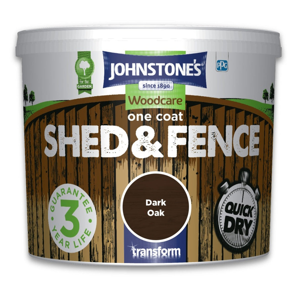 One Coat Shed And Fence 5L - Dark Oak
