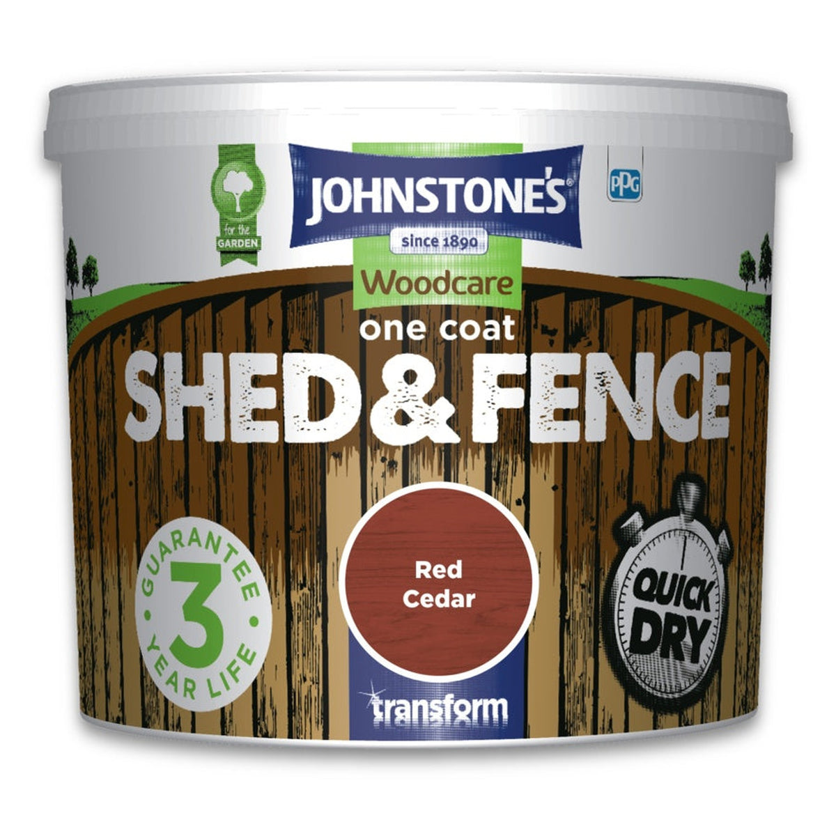 One Coat Shed & Fence 5L - Red Cedar