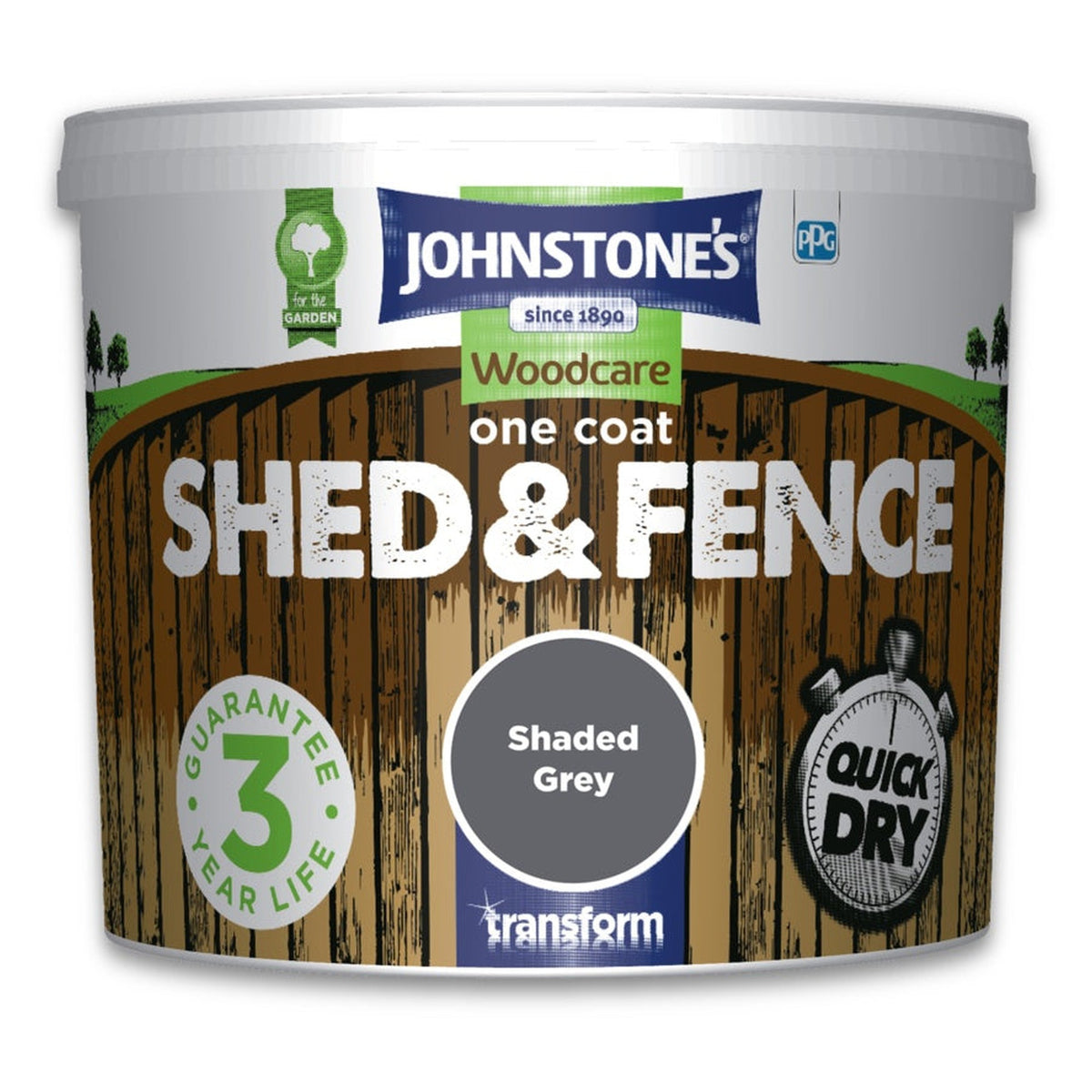 One Coat Shed & Fence 5L - Shaded Grey