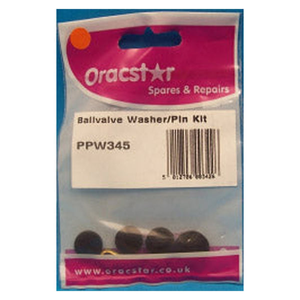 Oracstar ball valve washer and split pin kit, pack of 4