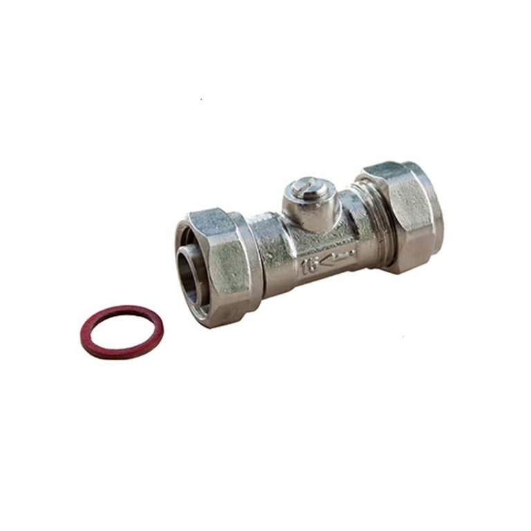 Oracstar chrome straight service valve 15mm