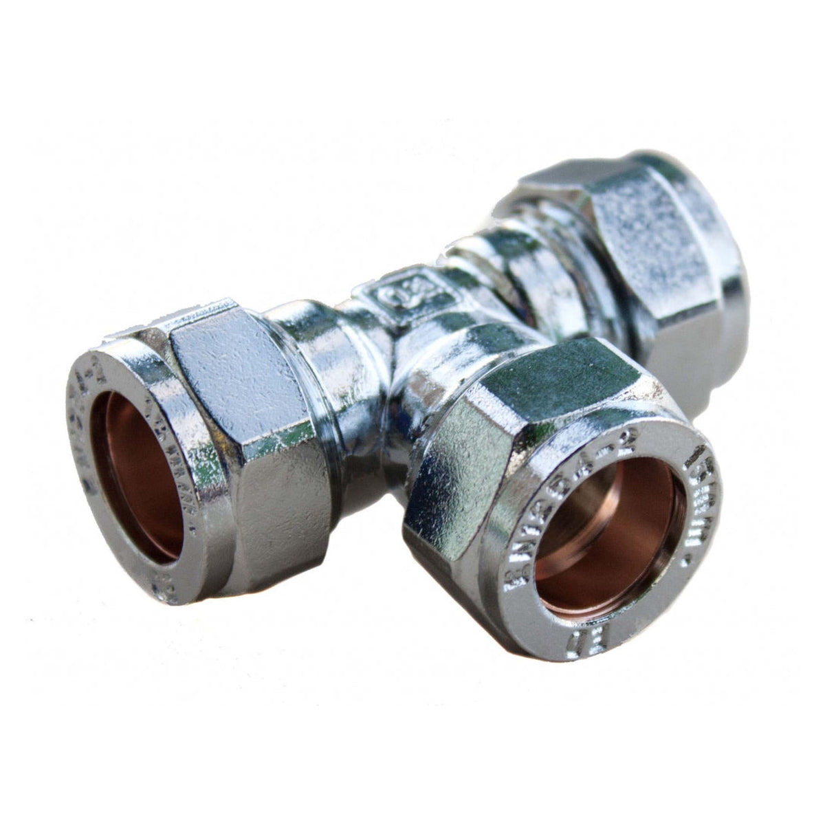 Oracstar 15mm chrome compression equal tee