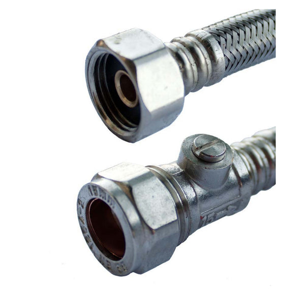 Oracstar 15mm x 1/2 inch 300mm flexi tap connector