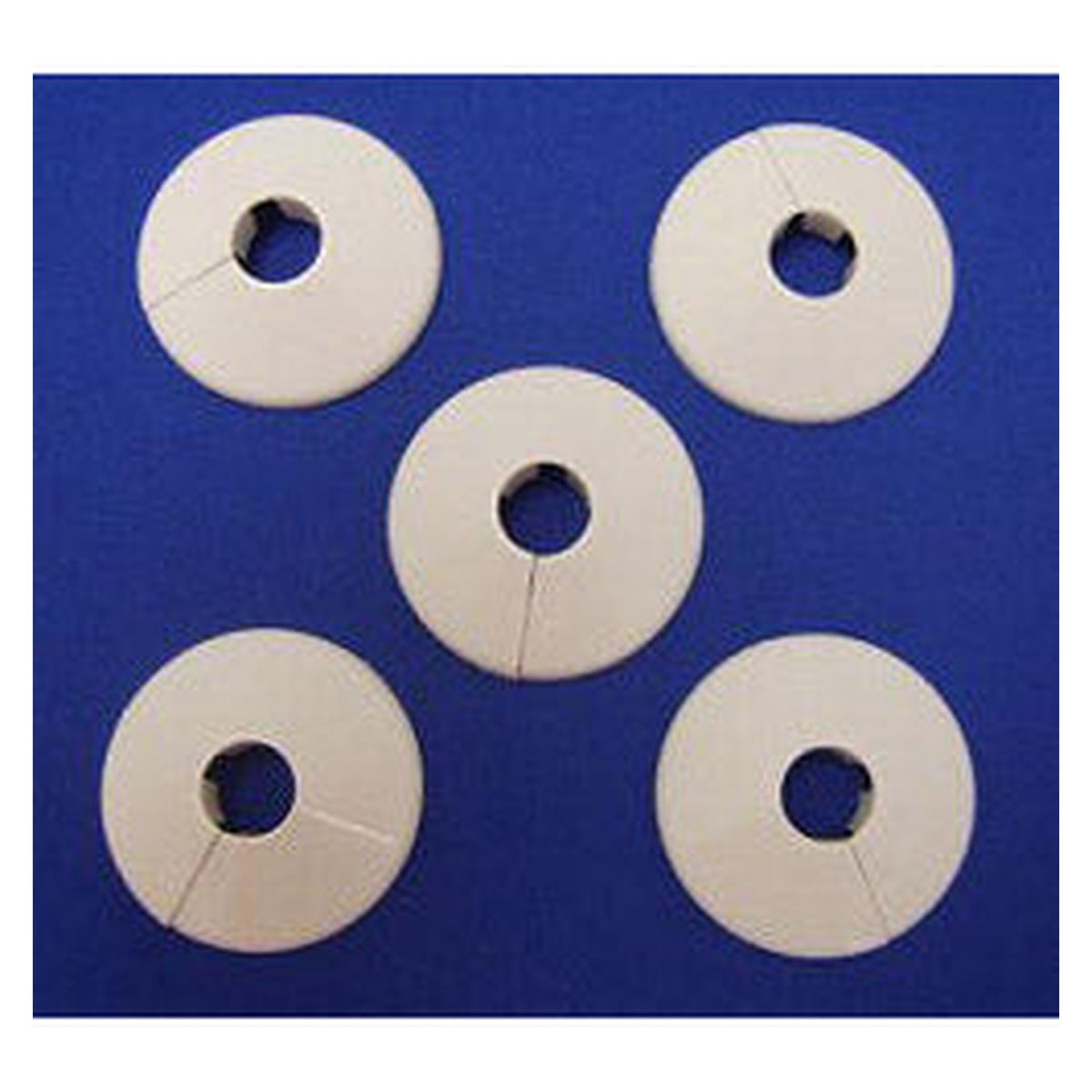 Pack of 5 white Oracstar 15mm pipe collars