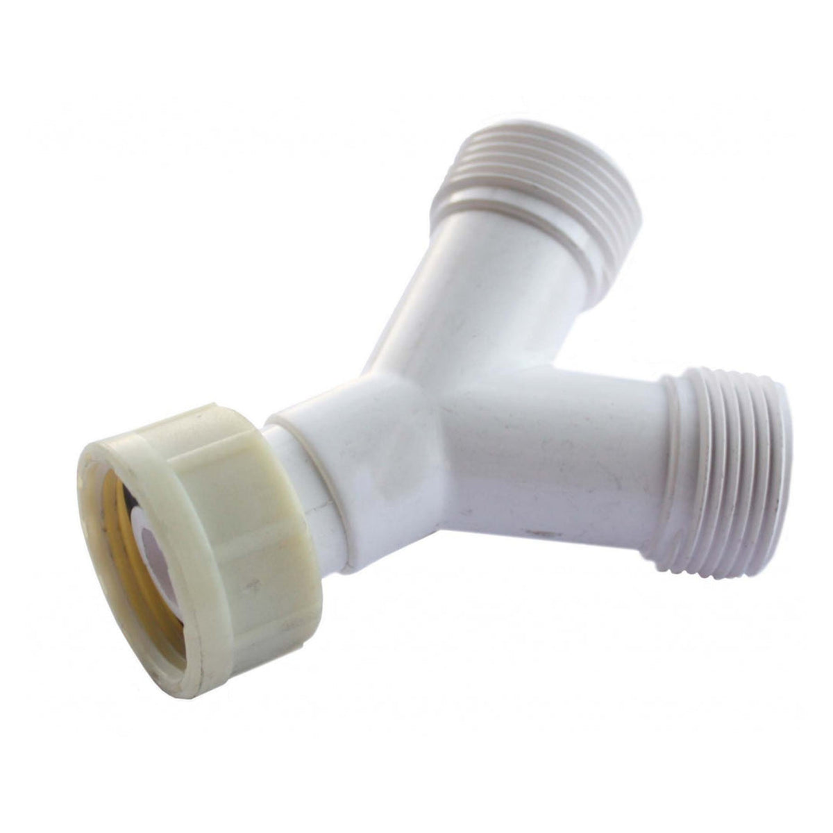 Oracstar white 3/4 inch BSP Y-piece for inlet hoses