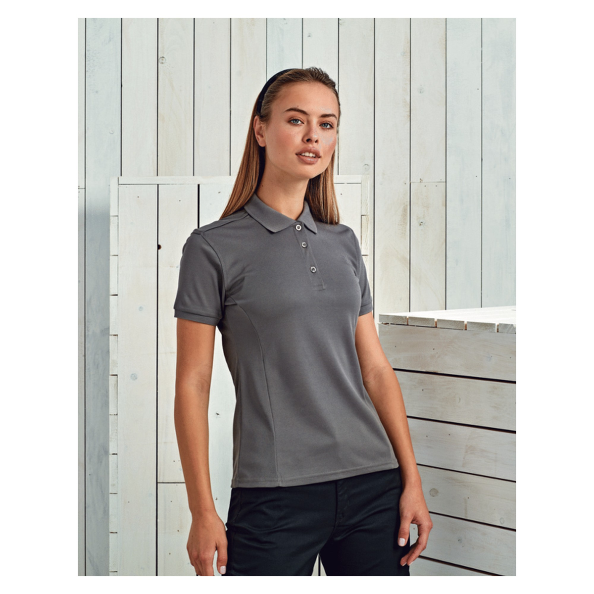 Orange Female Polo - Medium
