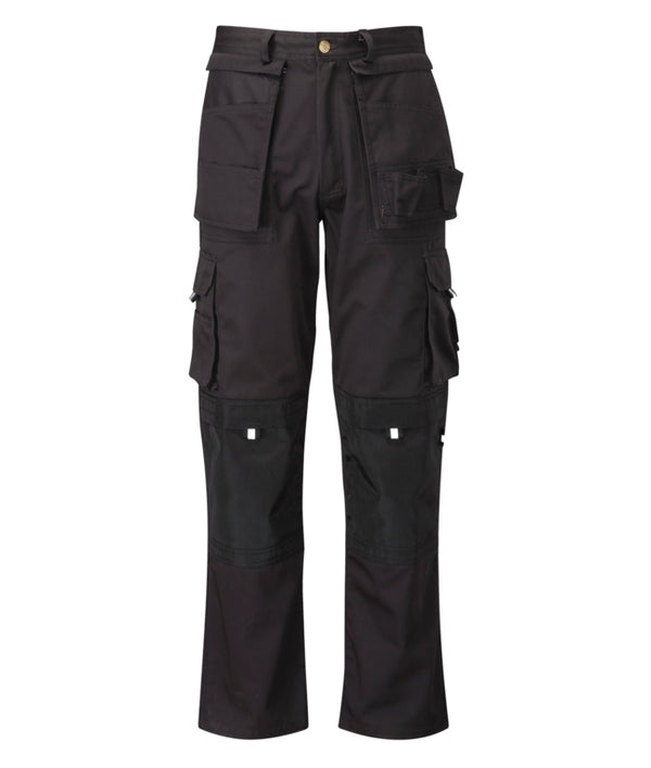 Orbit Pro black multi pocket work trousers