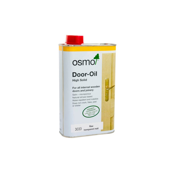 Osmo Door Oil Raw 1L tin, matt finish