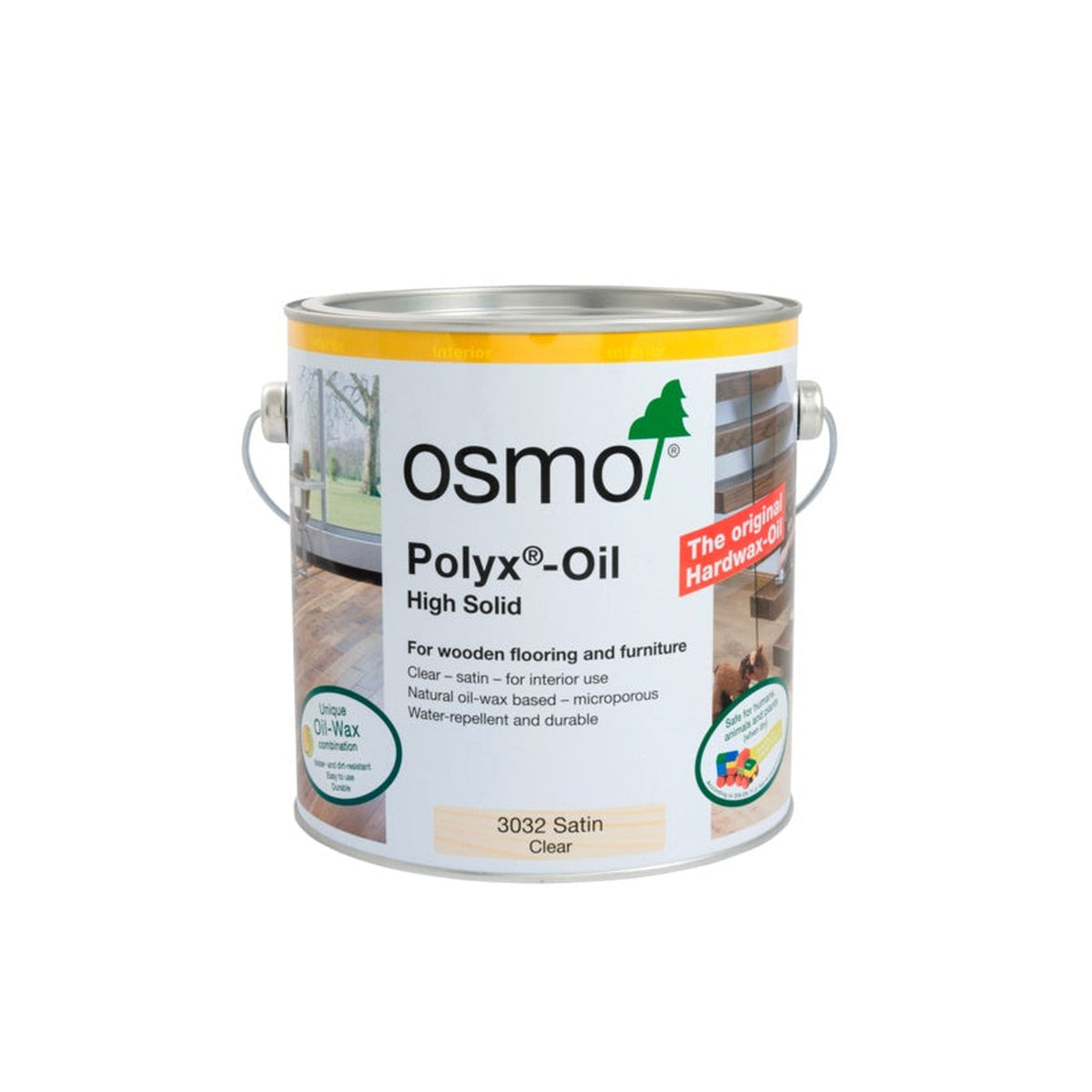 Osmo Polyx-Oil Original Clear Satin 2.5L tin