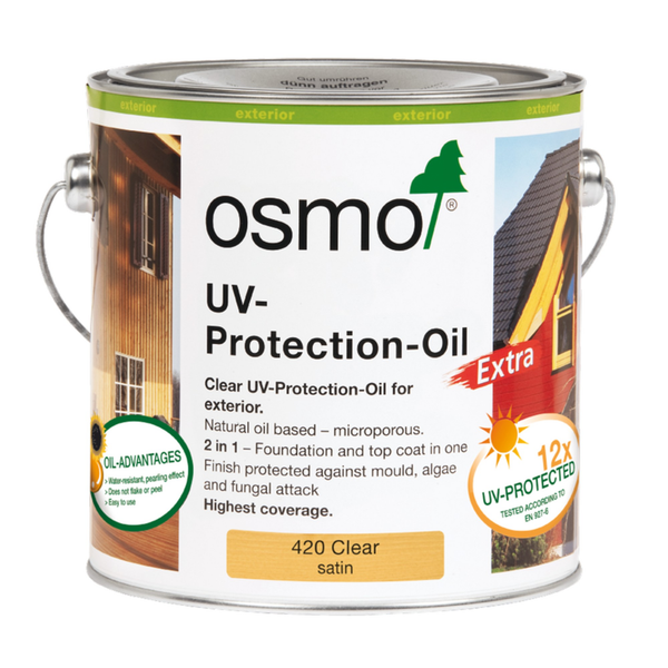 Osmo UV Protection Oil Extra Clear Satin 2.5L