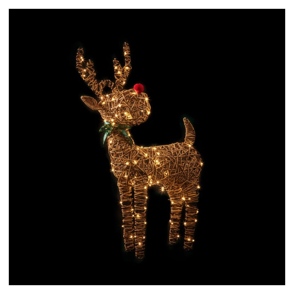 Outdoor Big Nose Reindeer 120 Warm White LEDs - 96cm