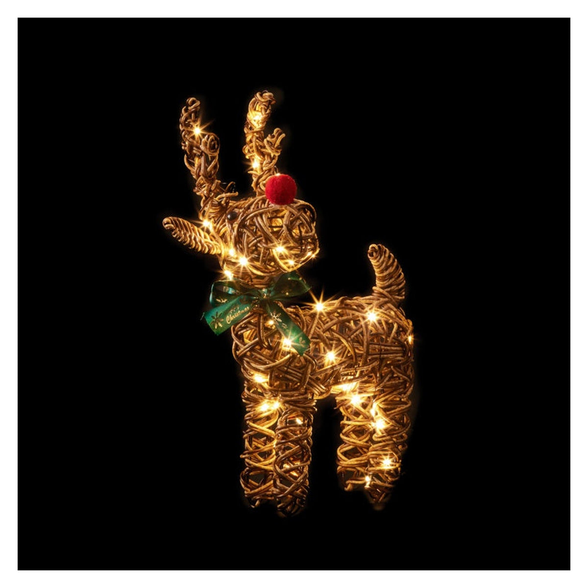Outdoor Big Nose Reindeer 40 Warm White LEDs - 37cm