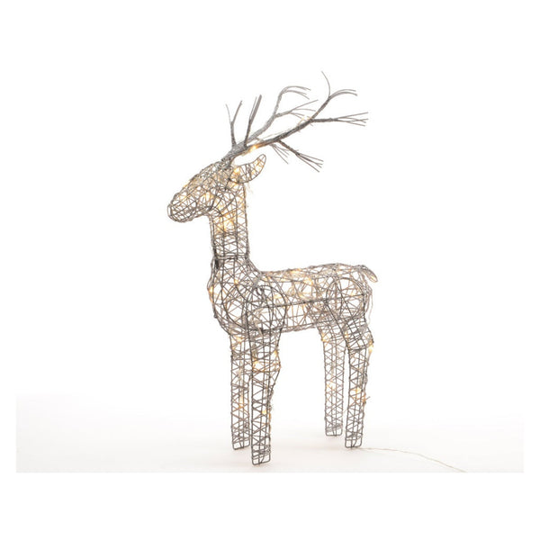 Outdoor LED Wicker Deer - 83cm Warm White