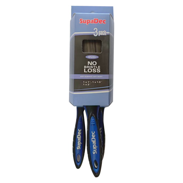Oval No Bristle Loss Brush Set - Pack 3