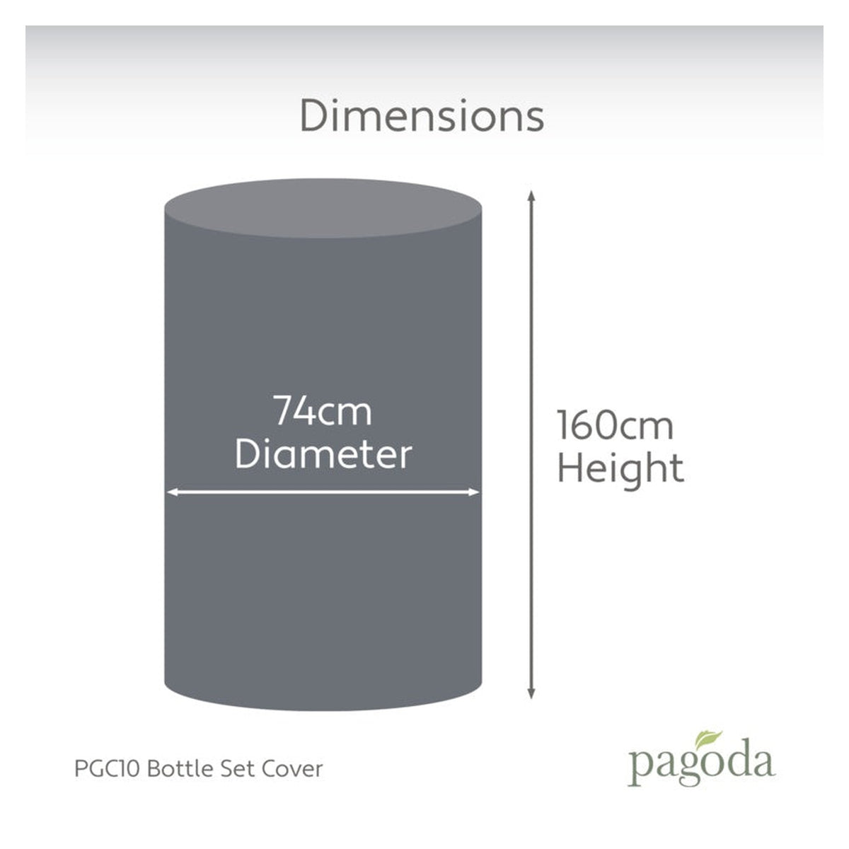 Pagoda bottle set furniture cover, view 6