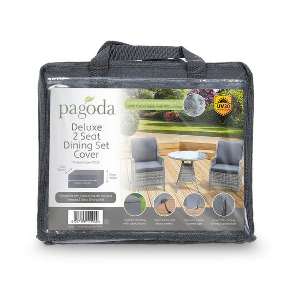 Pagoda Deluxe 2 seat dining set cover