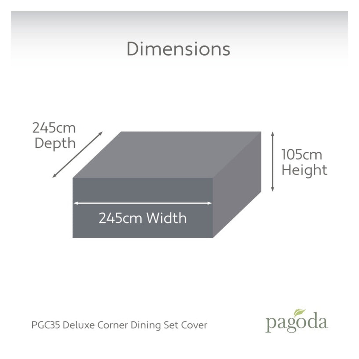 Pagoda deluxe corner dining set cover, view 6