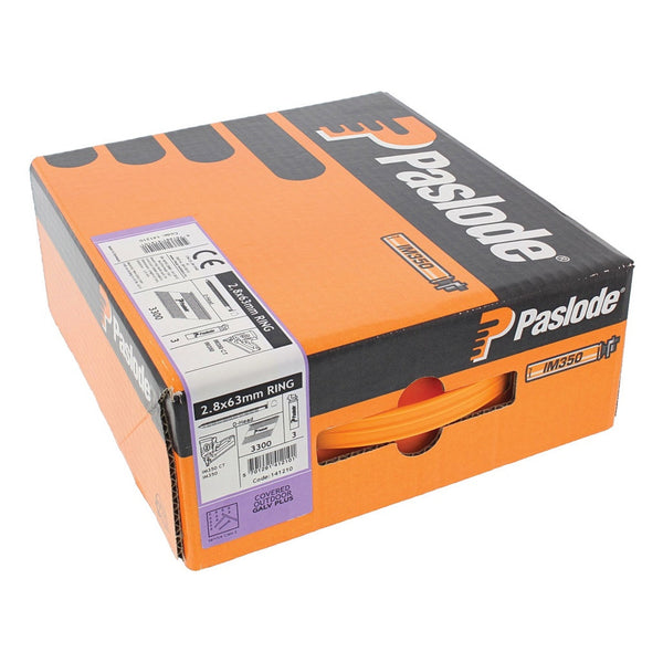 Paslode ring galvanised nails 63 x 2.8mm