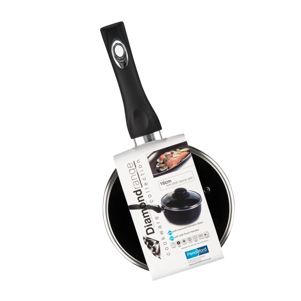 Pendeford 16cm non stick saucepan, view 4