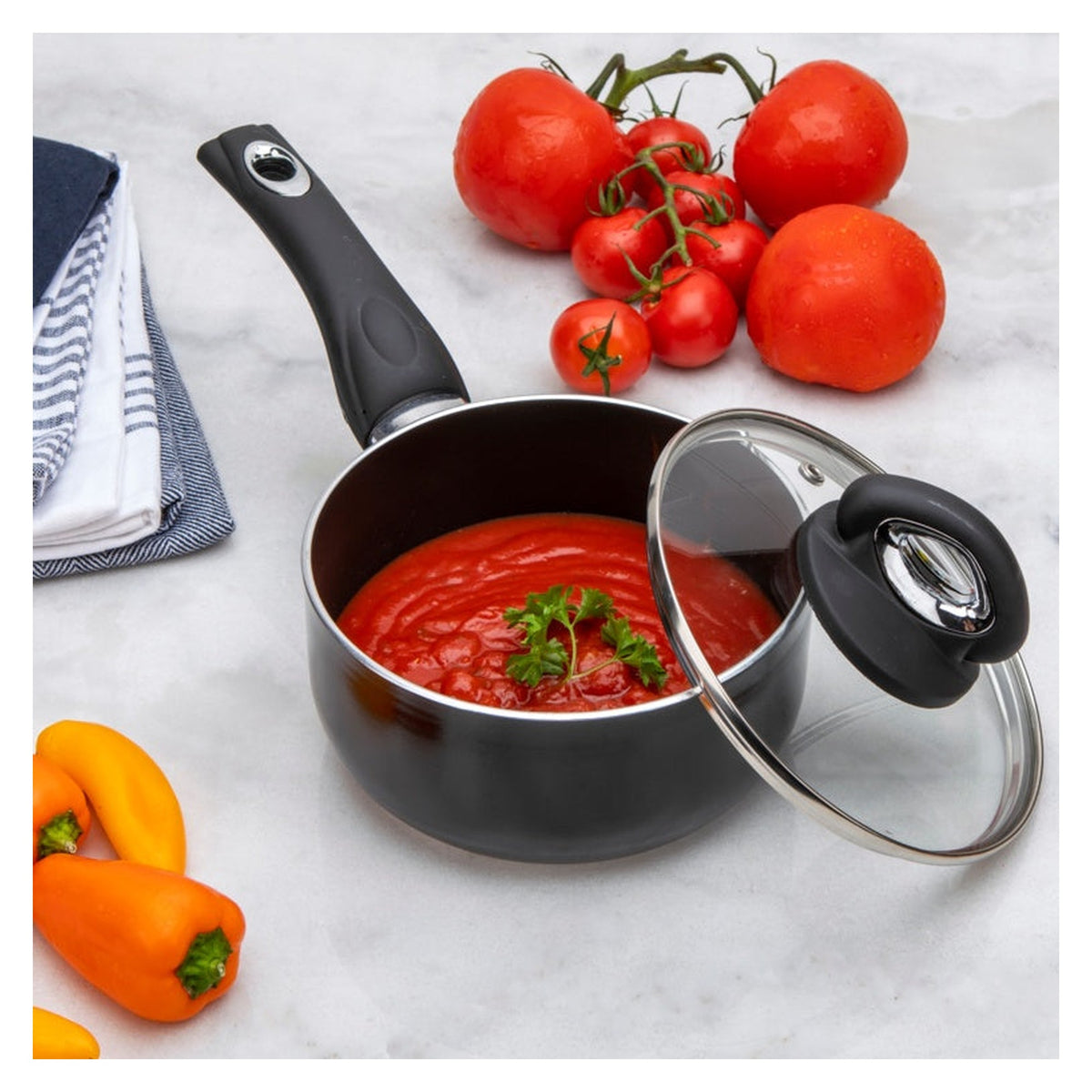 Pendeford 18cm non stick saucepan