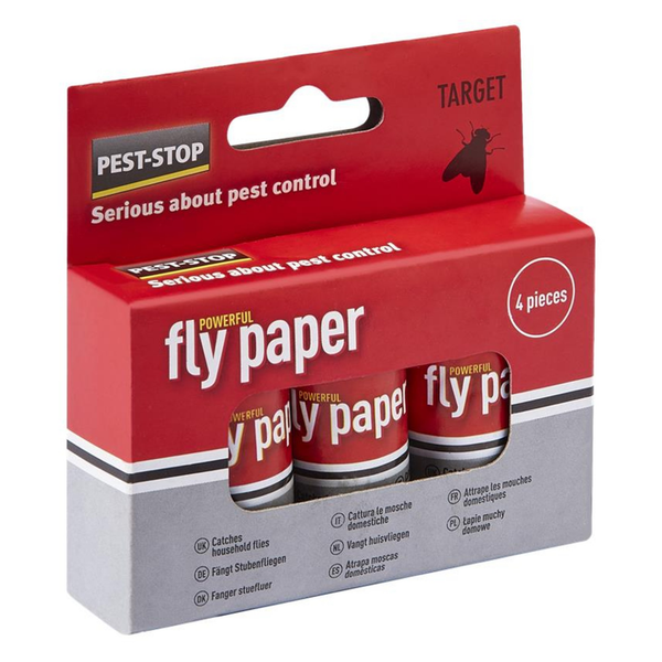 Pest-Stop flypaper pack of 4 rolls