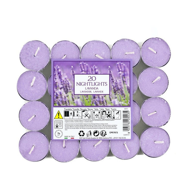 Pack of 20 Petali lavender 7 hour nightlights