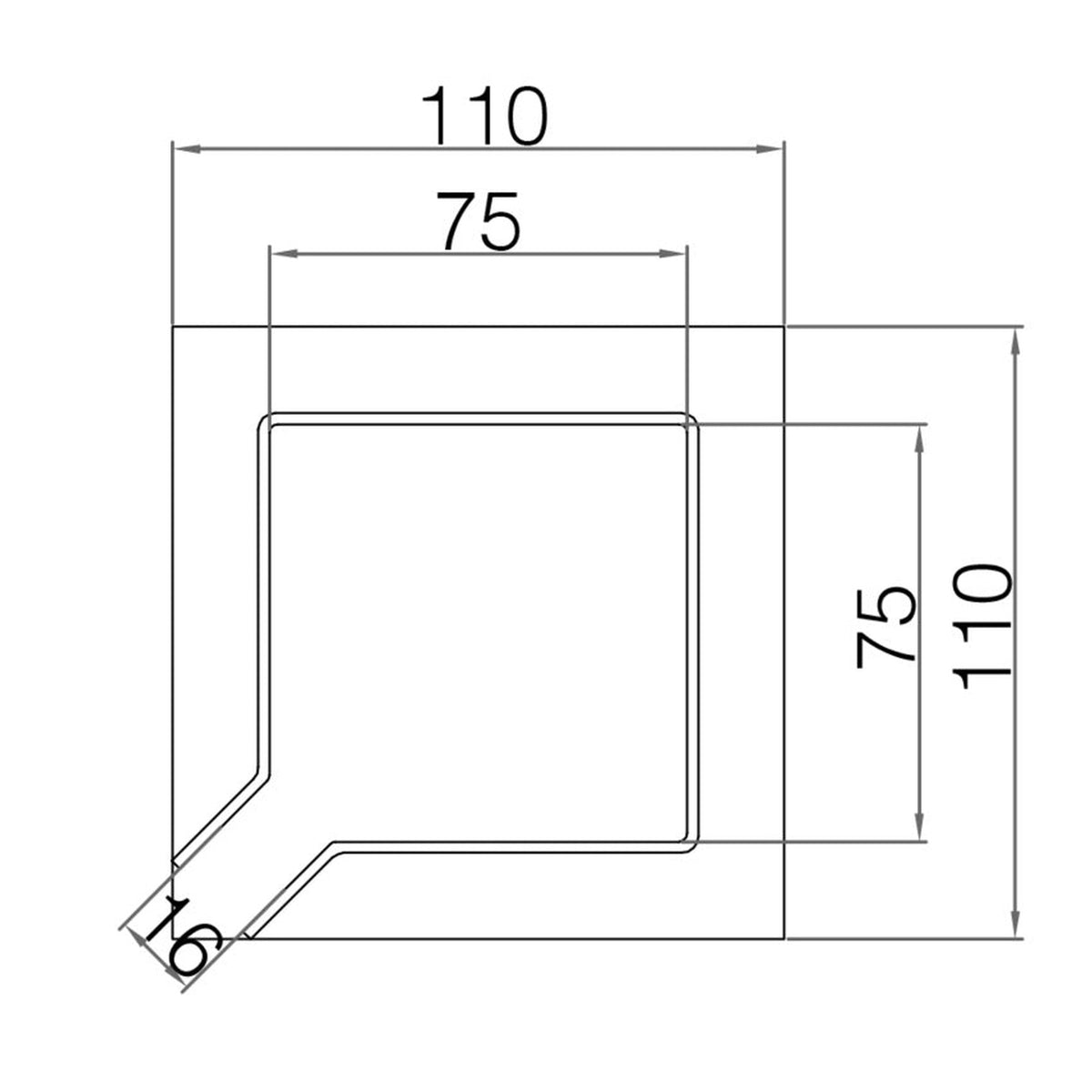 Picardy galvanised bolt grip post spike, 75 x 75 x 750mm, view 2