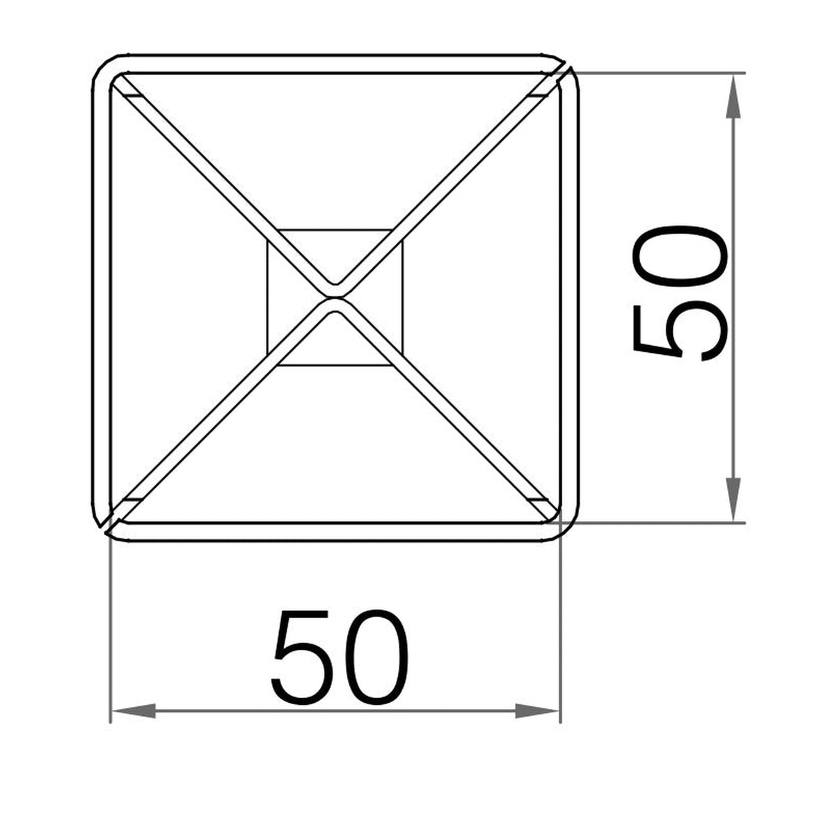 Picardy fence grip spike, 50 x 50 x 300mm, view 2