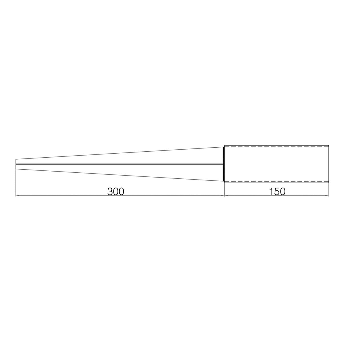 Picardy fence grip spike, 50 x 50 x 300mm, view 3