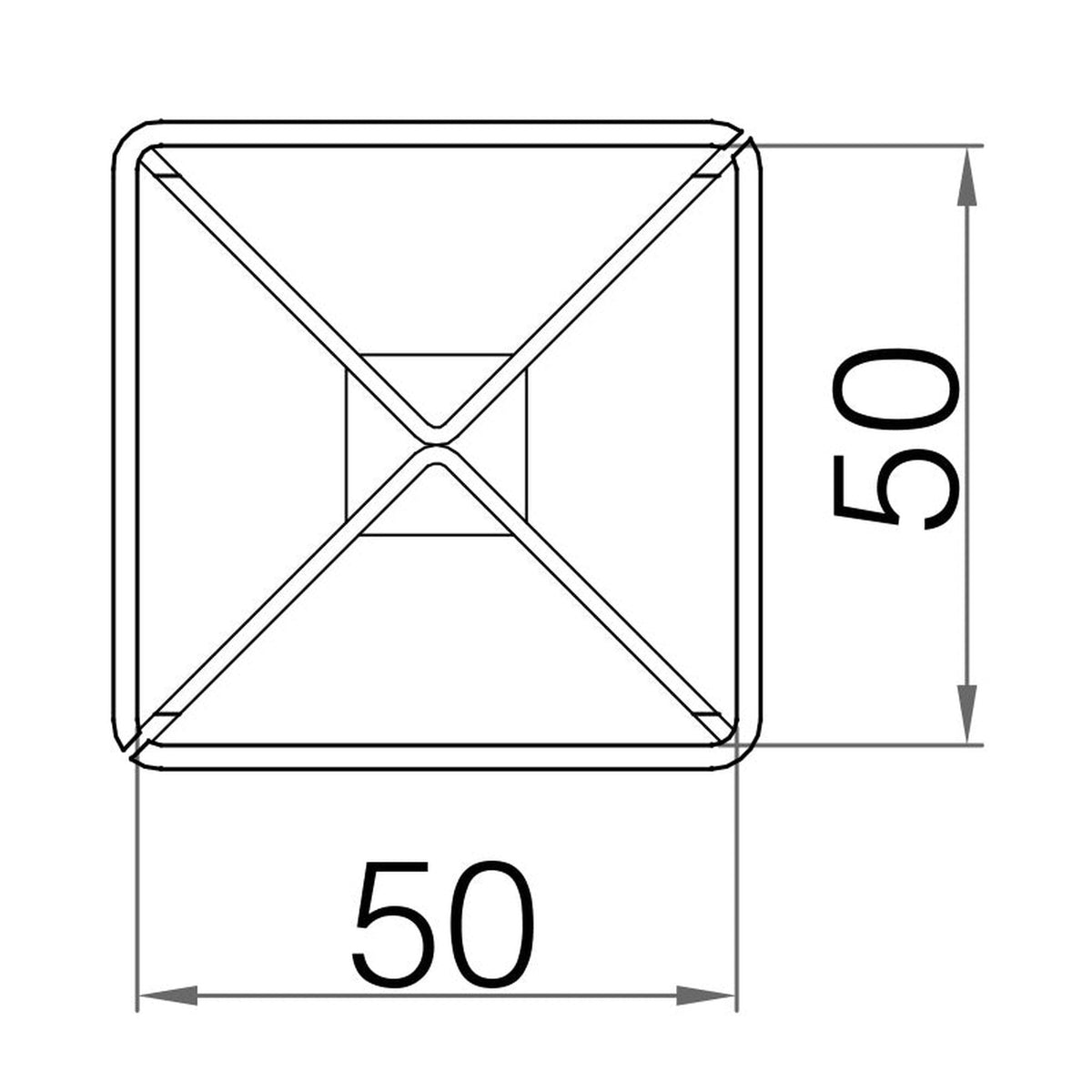 Picardy fence grip spike 50 x 50 x 450mm, view 2