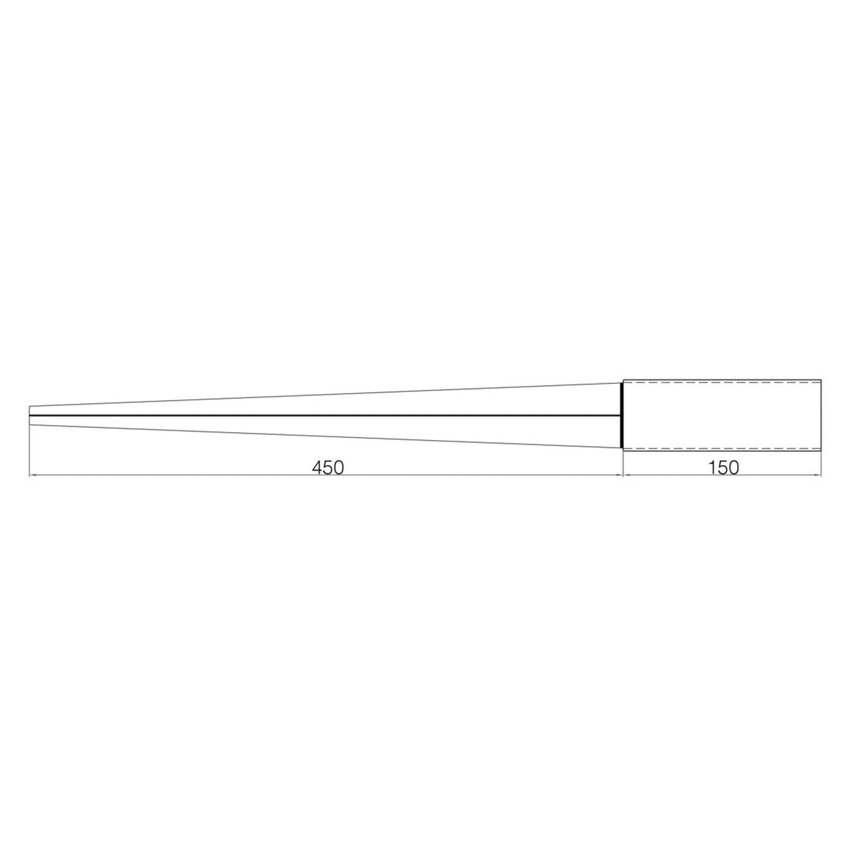 Picardy fence grip spike 50 x 50 x 450mm, view 3