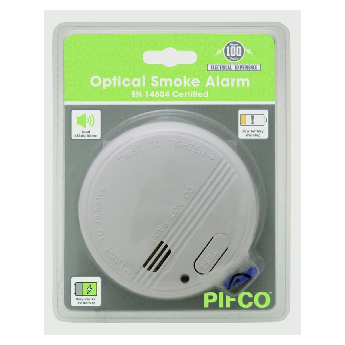 Pifco optical smoke alarm