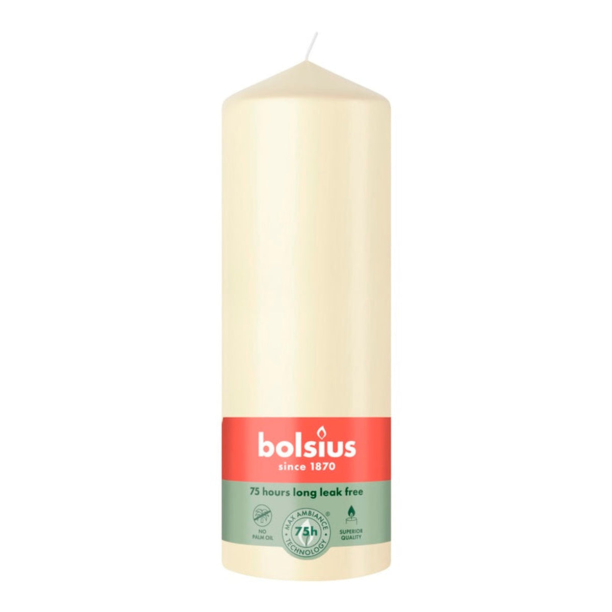 Pillar Candle Soft Pearl - 20cm