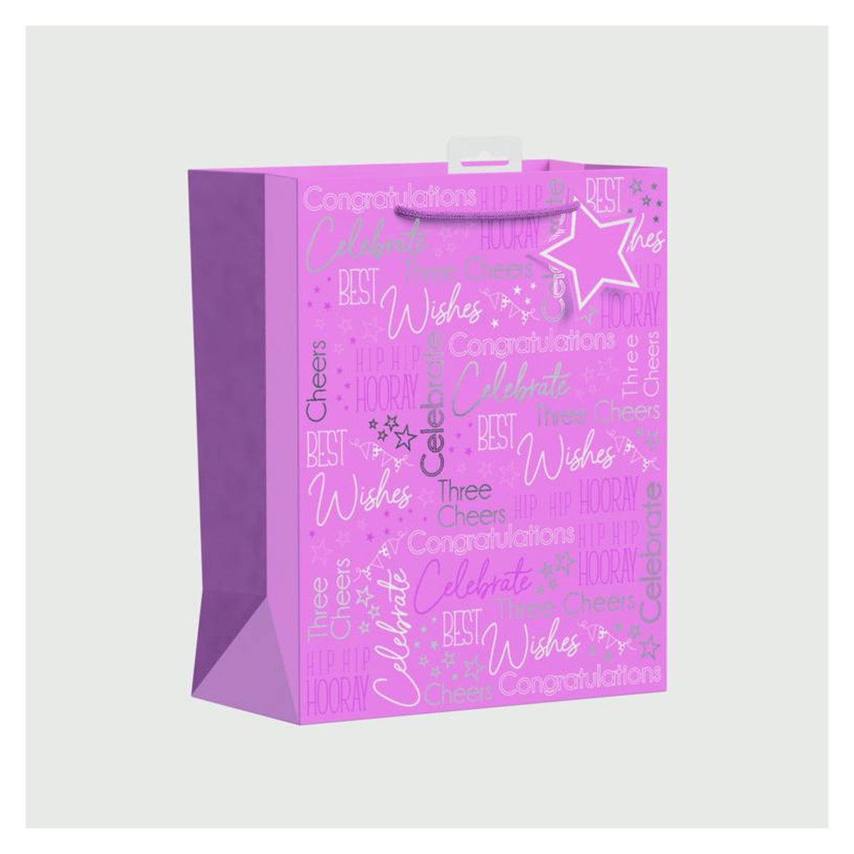 Pink Text Gift Bag - Large