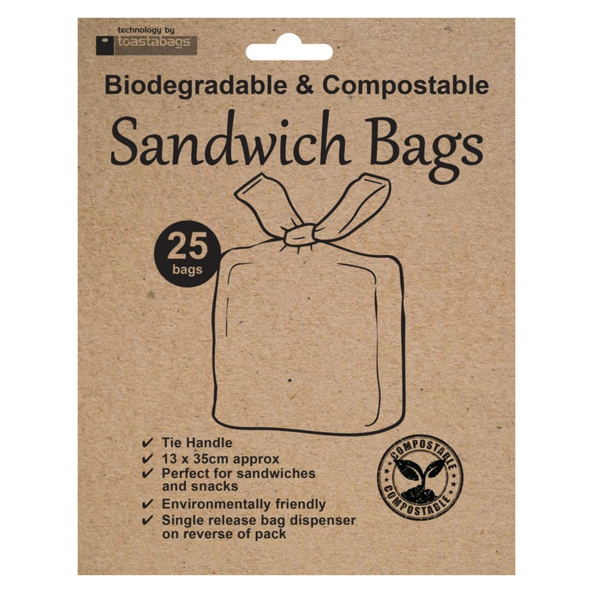 Pack of 25 Planit eco friendly sandwich bags