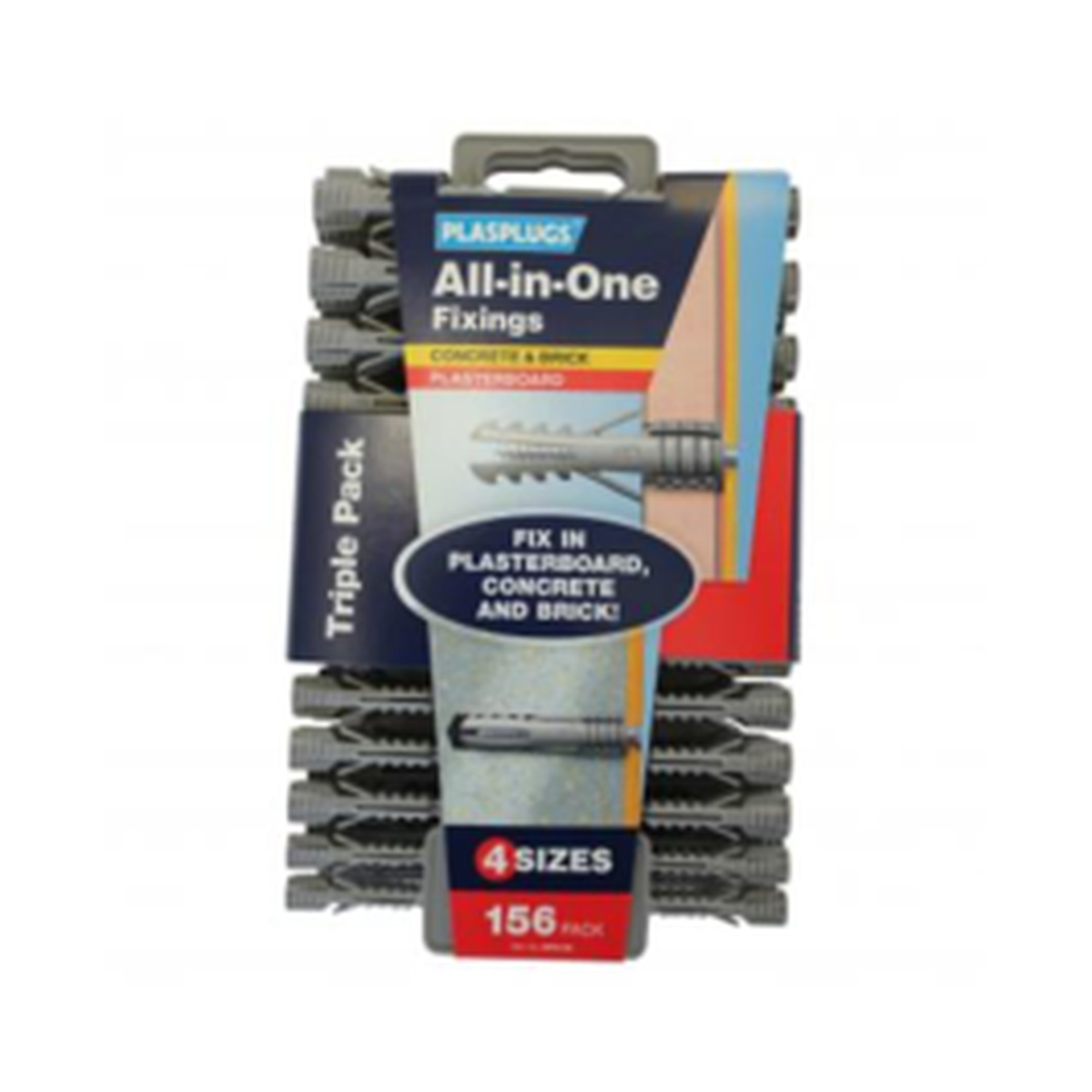 Plasplugs all in one fixings pack of 156